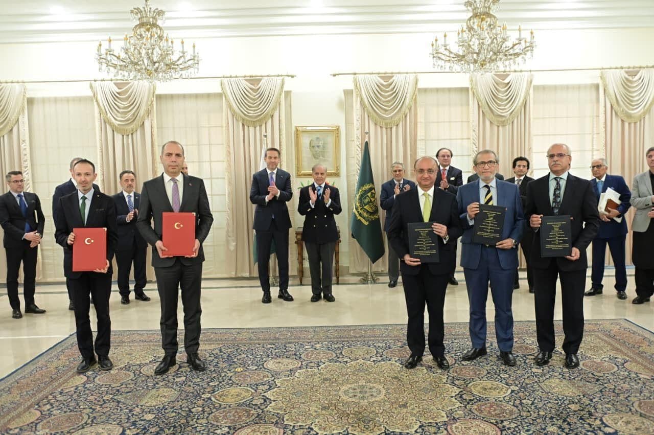 Signining of Offshore and Onshore Exploration Agreements with Turkish Company held at Prime Minister House, Islamabad